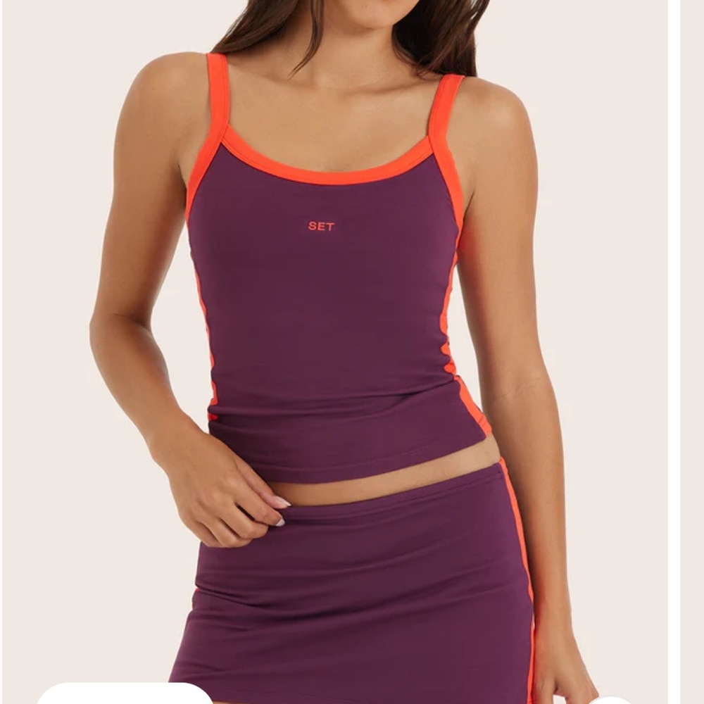 Women's Purple and Orange Set active size L